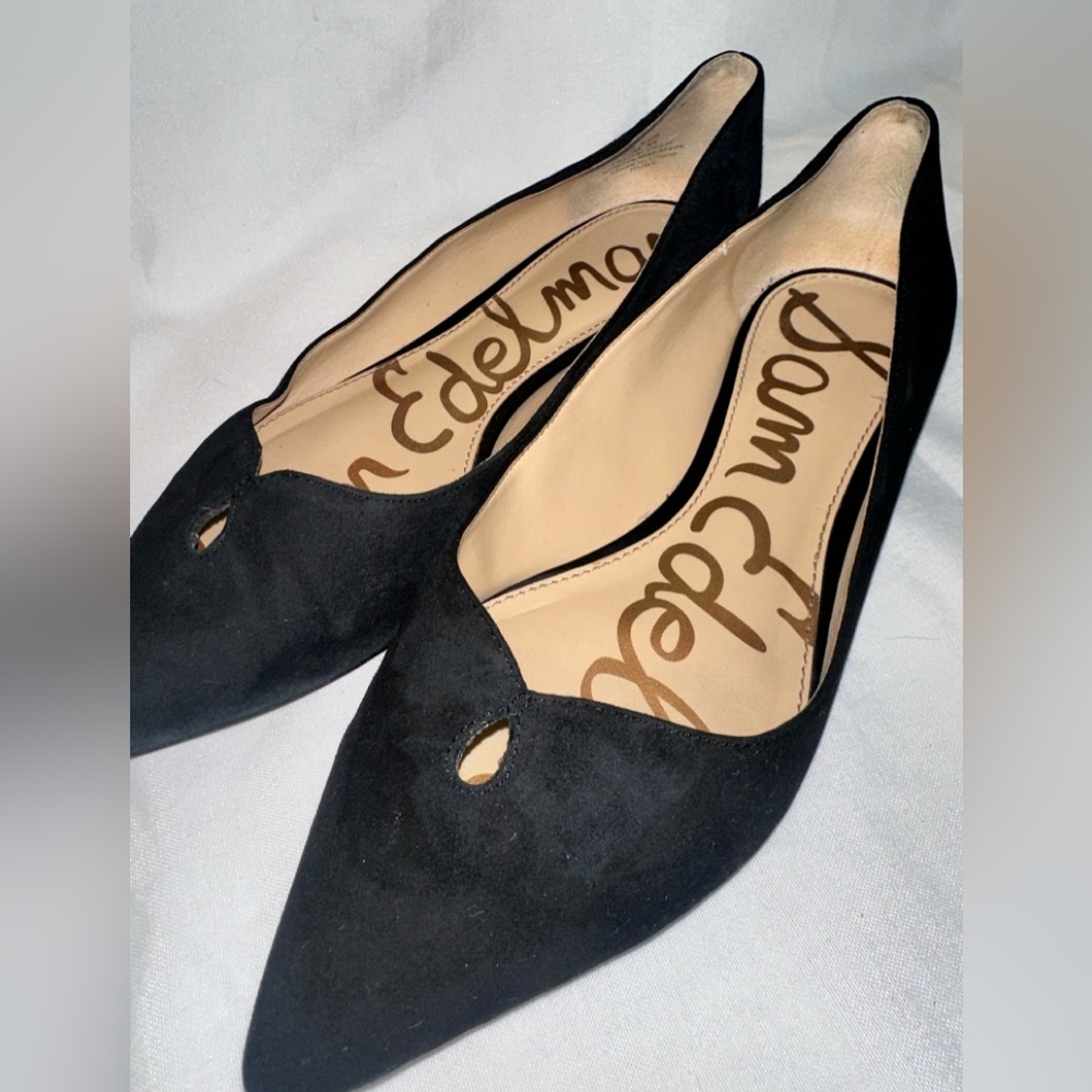 Sam Edelman Black Pointed-Toe Flats - Picture 4 of 5